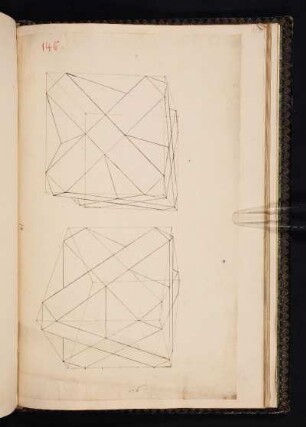 2 geometrische Konstruktionen, einbeschrieben in einen Würfel