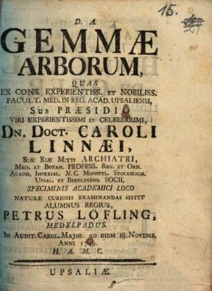 Gemmae arborum