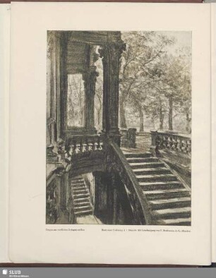 Treppe am westlichen Zwingerpavillon