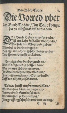 Das Buch Tobiae.