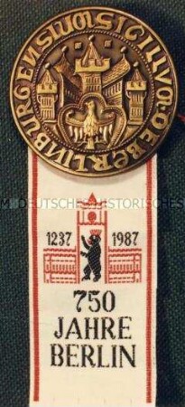 750 Jahre Berlin, Ehrenabzeichen