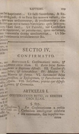 Sectio IV. Confirmatio.