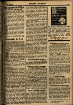 Zweite Ausgabe vom Mittwoch, den 20. Mai 1936.