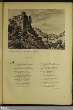 Tharandt 1790 - Zeichnung von Klengel, Stich von E. Darnstaedt