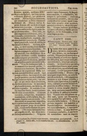 720-730, Caput XXIII - XXXIII