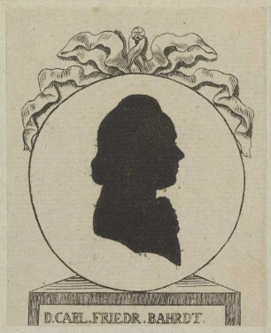 Bildnis des Carl Friedr. Bahrdt