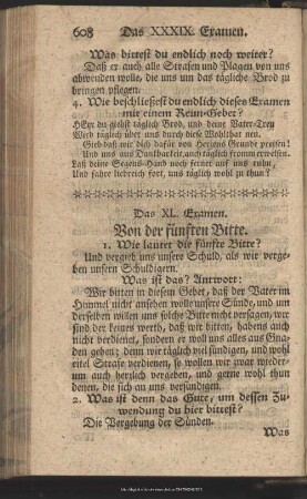 Das XL. Examen. Von der fünften Bitte