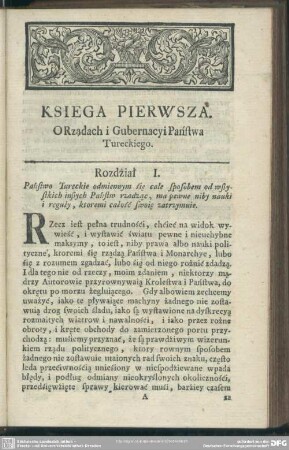 Ksiega Pierwsza