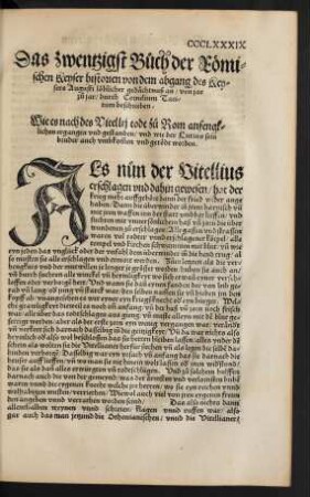 Das zwentzigst Buch der Römischen Keyser historien ...