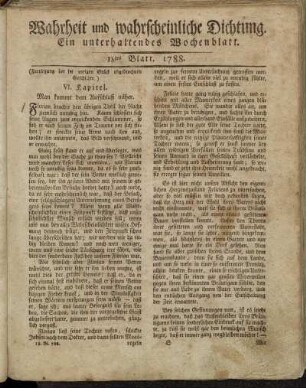 18tes Blatt. 1788. - 26stes Blatt. 1788.