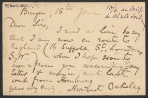 Brief an B. Schott's Söhne : 15.06.1890