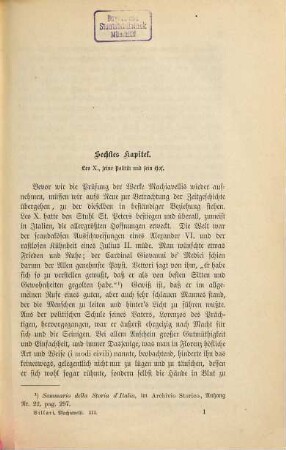 Niccolo Machiavelli und seine Zeit : durch neue Dokumente beleuchtet, 3