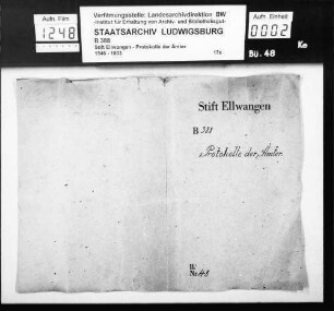 Protokolle des Vicedomamts (Stadtvogtamt)
