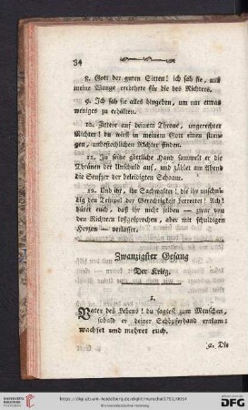Zwanzigster Gesang