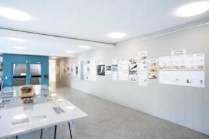 Ausstellung »Schinkel erhebt sich aus seinem Schrein. Der ZEIT-Wettbewerb zur Bauakademie 1995«. 15.5.-15.6.2017, Galerie des Architekturmuseums, Berlin: Ausstellungsfoto