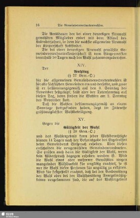[XIV. Wahltag]