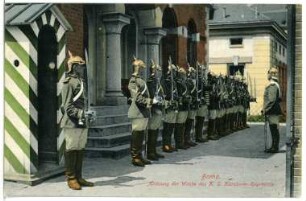 Borna. Ablösung der Wache des K.S. Karabinier-Regiments
