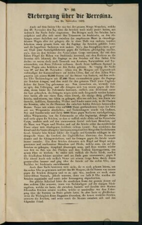 Nro. 90. Uebergang über die Beresina. Den 28. November 1812.