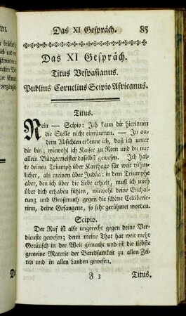 Das XI Gespräch - Das XV Gespräch