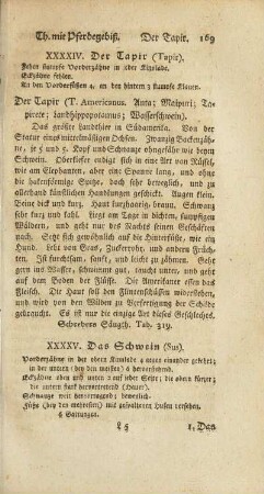 XXXXIV. Der Tapir