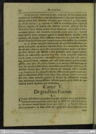 Caput V. De gradibus Formæ