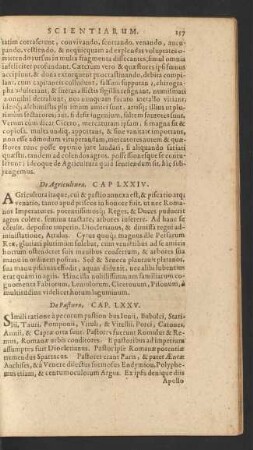 De Agricultura, Cap. LXXIV.