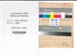 Entnazifizierung Peter Dickmann, geb. 13.01.1911 (Fahrlehrer)