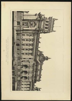 Tafel 61. Rückfacade vom Reichstagsgebäude in Berlin. Architekt: Geh. Baurat Prof. Dr. P. Wallot in Dresden