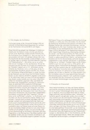 Entwerfen mit Kostenanalyse und Kostenplanung