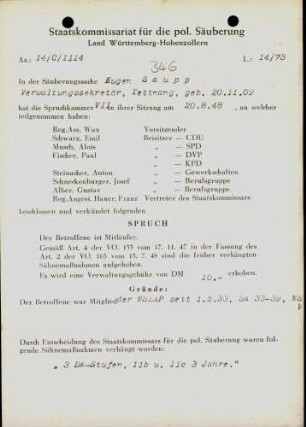 Saupp, Eugen