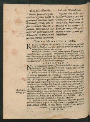 Tossani Negativa VII. & IX.