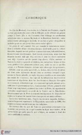 Chronique