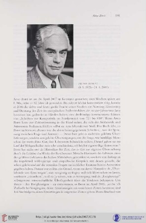 Arno Borst (8.5.1925-24.4.2007)