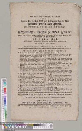 mechanisches Wachs-Figuren-Cabinet