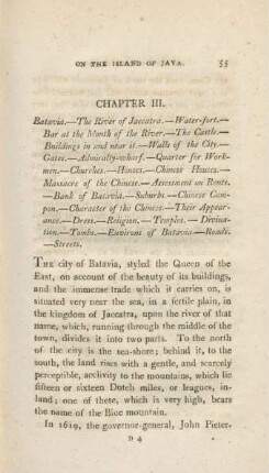 Chapter III. Batavia. - The river of Jaccatra. - Water-fort. - Bar at the mouth of ...