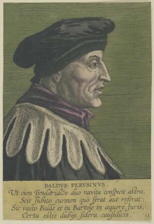 Bildnis des Petrus Baldus de Ubaldis