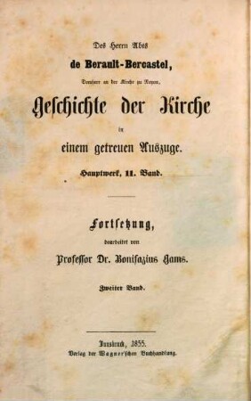 Geschichte der Kirche Christi im neunzehnten Jahrhundert, mit besonderer Rücksicht auf Deutschland, 2