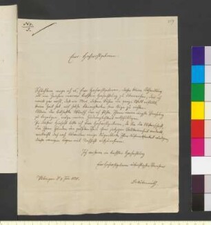 Brief von Autenrieth, Hermann Friedrich an Goethe, Johann Wolfgang von