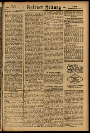 Zweite Ausgabe vom Freitag, den 24. November 1916.