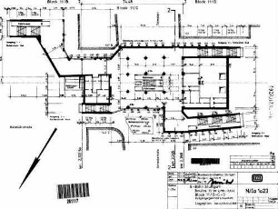 Stuttgart Schwabstraße: Baulos 11 Block B bis D Fußgängergeschoß Lageplan