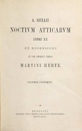 A. Gellii noctium Atticarum libri XX, 2