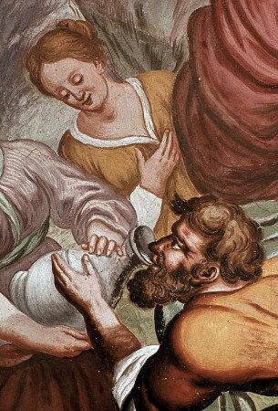 Die Begegnung Eliesers und Rebekkas am Brunnen