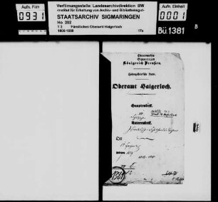 Israelitischer Schulfondsrechner in Haigerloch