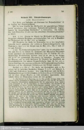 Abschnitt XII. Schlußbestimmungen