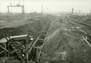 Tiefbauarbeiten für Hoesch A.G., Dortmund Deutschland, 1938