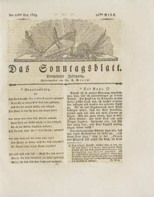 21, 1829: Stück