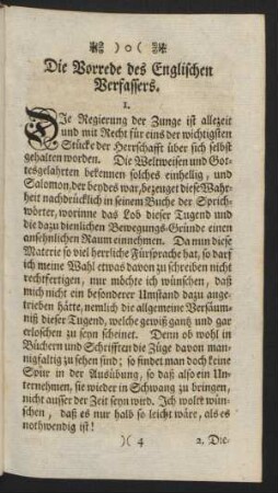 Die Vorrede des Englischen Verfassers.