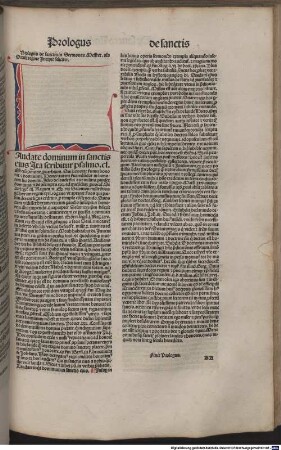 Opus sermonu[m] trip[ar]titum: partis videlicet hyemalis: estiualis [et] de sanctis. Hortulus regine ... Meffret inscriptum, 3. De sanctis