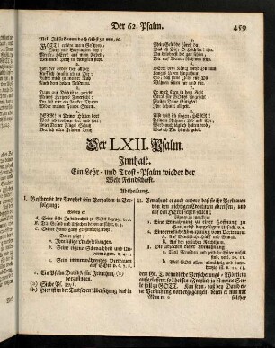 459-467, Der LXII. Psalm