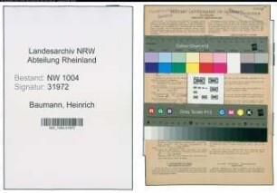 Entnazifizierung Heinrich Baumann , geb. 20.03.1914 (Telegr.Arbeiter)